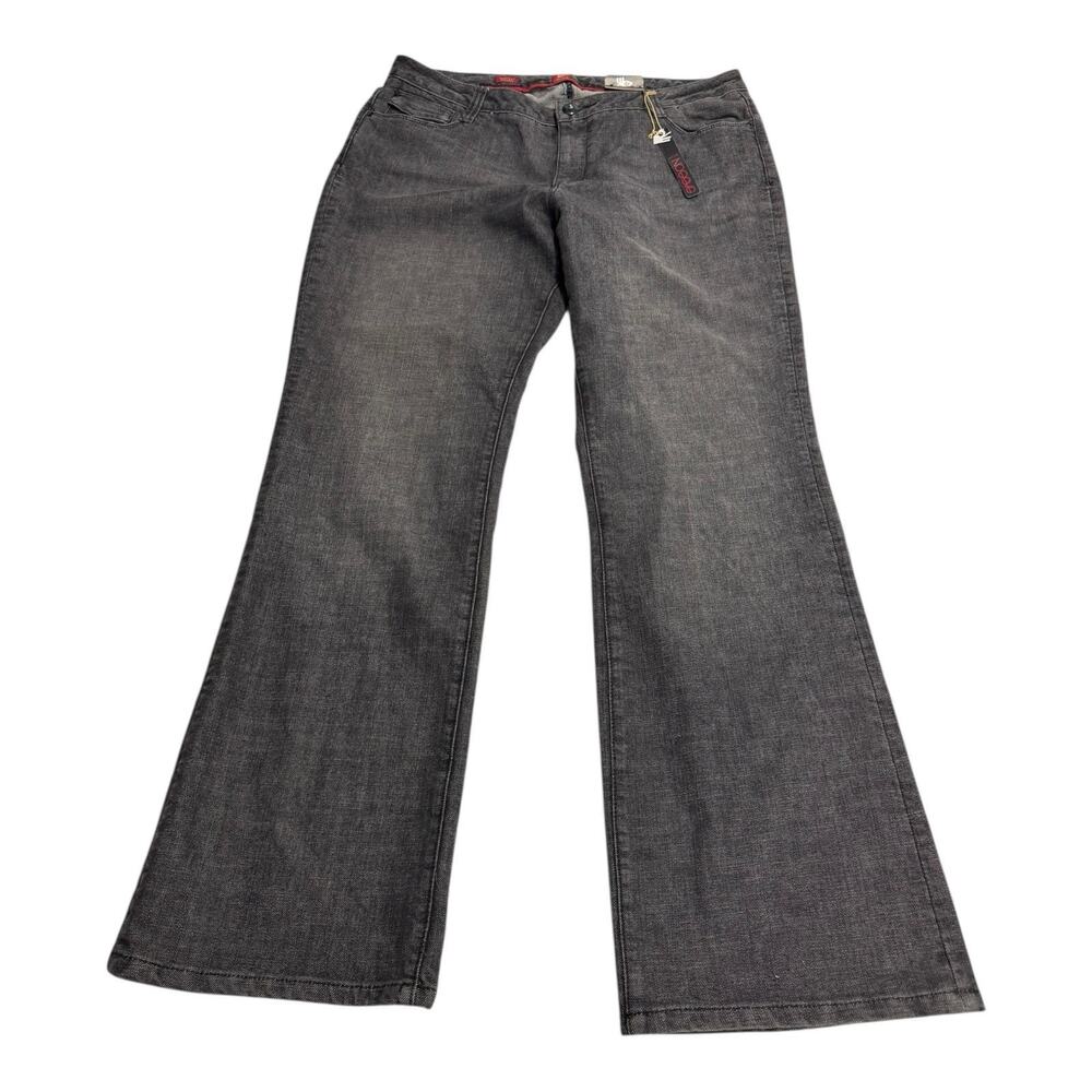 NWT Sasson Ooh La La Women's 16 Bootcut Boogie Black Denim Jeans Casual Relaxed